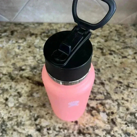 Hydro Flask 32oz Water Bottle with Straw Lid Hibiscus Color Stainless Steel - Picture 7 of 13